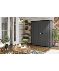 ARMADIO DA ESTERNO KETER "CORTINA ALTO" IN RESINA 140X73,6X170,4 CM