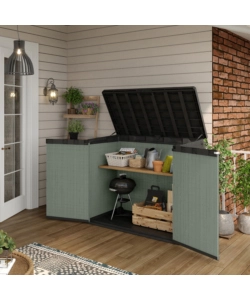 COPRIBIDONE O PORTATTREZZI KETER "STORE IT OUT DARWIN" IN RESINA VERDE 141X82X120 CM