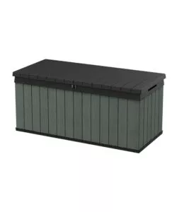 BAULE DA ESTERNO KETER "DARWIN 120G" IN RESINA VERDE EFFETTO LEGNO 454 LT 142,5X65,3X64,3 CM