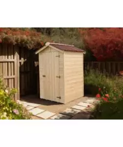 CASETTA IN LEGNO DA GIARDINO HABRITA "EDEN" IN ABETE ROSSO MASSICCIO 136X146X203 CM