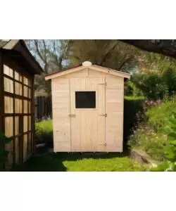 CASETTA IN LEGNO DA GIARDINO HABRITA "EDEN" IN ABETE MASSELLO 180X145X204 CM
