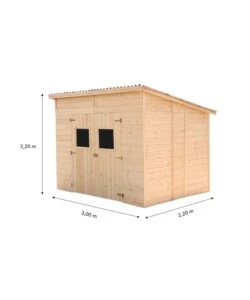 CASETTA IN LEGNO DA GIARDINO HABRITA "CD 2820.01" 320X220X220 CM