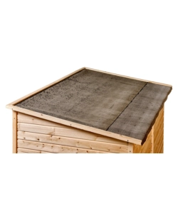 CASETTA IN LEGNO DA GIARDINO HABRITA "EDEN" IN ABETE ROSSO MASSICCIO 220X125X162 CM