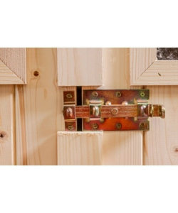 CASETTA IN LEGNO DA GIARDINO HABRITA "EDEN" IN ABETE ROSSO MASSICCIO 220X125X162 CM