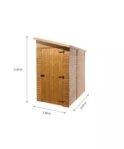 CASETTA IN LEGNO DA GIARDINO HABRITA "EDEN" 223X130X220 CM