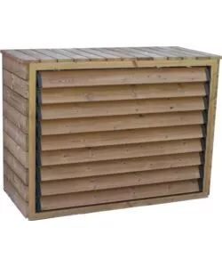 COPRI CLIMATIZZATORE HABRITA "CC 1306" IN LEGNO TERMO TRATTATO E VENEZIANE MOBILI 132X58X98 CM