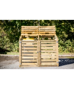 COPRIBIDONI SPAZZATURA HABRITA "CP 15090" IN PINO SILVESTRE 150X90x120 CM