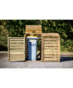 COPRIBIDONI SPAZZATURA HABRITA "CP 15090" IN PINO SILVESTRE 150X90x120 CM