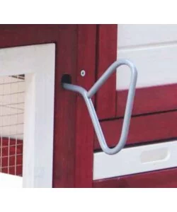 CASETTA POLLAIO PER GALLINE IN LEGNO HABRITA "PO 1562" ROSSO E BIANCO 152X62X92 CM