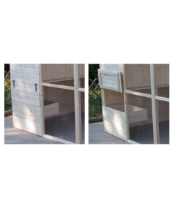 CASETTA POLLAIO PER GALLINE IN LEGNO HABRITA "PO 1624" 175X268X204 CM