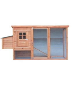 CASETTA POLLAIO PER GALLINE IN LEGNO HABRITA "PO 2070" 198X75X103 CM