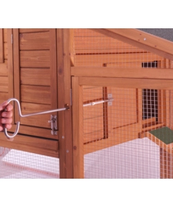 CASETTA POLLAIO PER GALLINE IN LEGNO HABRITA "PO 2070" 198X75X103 CM