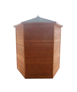 VOLIERA ESAGONALE DA ESTERNO IN LEGNO HABRITA "PO H 23" 235X235X238 CM