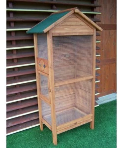 VOLIERA DA ESTERNO IN LEGNO HABRITA "PO H 775" 77X55X158 CM
