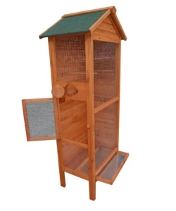 VOLIERA DA ESTERNO IN LEGNO HABRITA "PO H 775" 77X55X158 CM