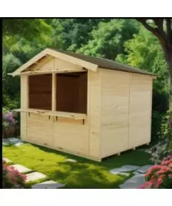 CHIOSCO IN LEGNO DA ESTERNO HABRITA "SYLVA 4024" 415X274X240 CM