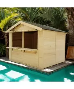 CHIOSCO IN LEGNO DA ESTERNO HABRITA "SYLVA 4024" 415X274X240 CM