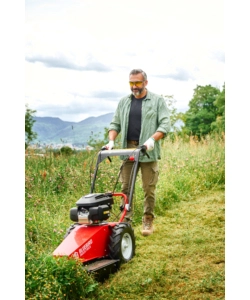 DECESPUGLIATORE A SCOPPIO SU RUOTE BLUEBIRD "DOMINO TS PRO HO" CON TESTINA E LAMA 4T 201 CC - MOTORE HONDA