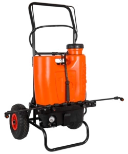 POMPA IRRORATRICE A SPALLA A BATTERIA STOCKER "1247" CON CARRELLO 15L 5 BAR 12V 10AH