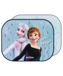 COPPIA TENDINE AUTO LATERALI "DISNEY FROZEN ICE" 44X35 CM