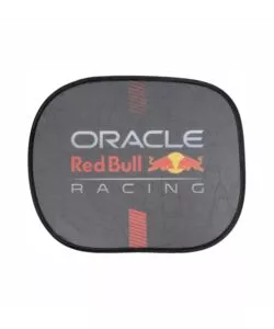 COPPIA TENDINE LATERALI AUTO REDBULL "POWERBAR" NERO E ROSSO