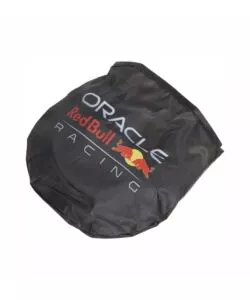 COPPIA TENDINE LATERALI AUTO REDBULL "POWERBAR" NERO E ROSSO