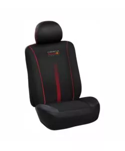 SET COPRISEDILE AUTO REDBULL "POWERBAR" NERO E ROSSO 3 PEZZI