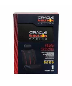 SET COPRISEDILE AUTO REDBULL "POWERBAR" NERO E ROSSO 3 PEZZI
