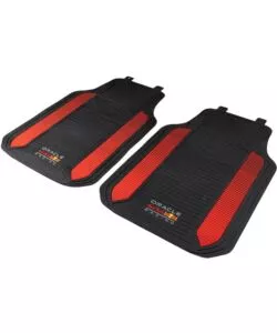 SET 2 TAPPETINI AUTO REDBULL "POWERBAR" NERO E ROSSO