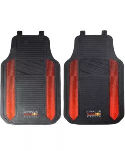 SET 2 TAPPETINI AUTO REDBULL "POWERBAR" NERO E ROSSO