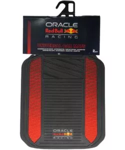 SET 2 TAPPETINI AUTO REDBULL "POWERBAR" NERO E ROSSO