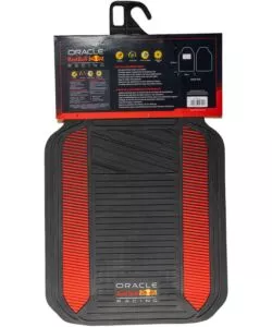 SET 2 TAPPETINI AUTO REDBULL "POWERBAR" NERO E ROSSO