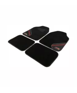 SET TAPPETI AUTO REDBULL "RACING" NERO E ROSSO 4 PEZZI