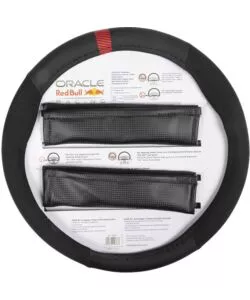 KIT COPRIVOLANTE E PASSACINTURA REDBULL " POWERBAR"  NERO E ROSSO