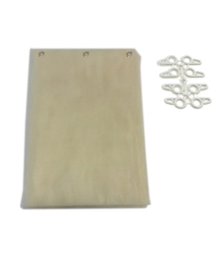 TENDA ZANZARIERA AD ANELLI PER PORTAFINESTRA BEIGE 150X250 CM