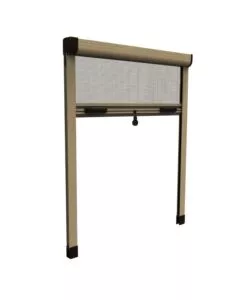 ZANZARIERA VERTICALE AVVOLGIBILE "ROTO" BRONZO 80X170 CM