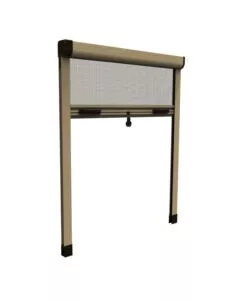 ZANZARIERA VERTICALE AVVOLGIBILE "ROTO" BRONZO 100X170 CM