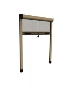 ZANZARIERA VERTICALE AVVOLGIBILE "ROTO" BRONZO 140X170 CM