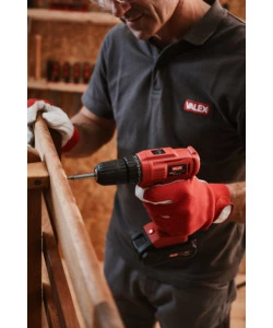 TRAPANO AVVITATORE A BATTERIA VALEX "M-TA1 18 B" - 18V, CON BATTERIA E CARICABATTERIE