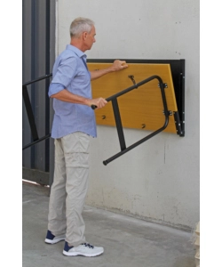 BANCO DA LAVORO RICHIUDIBILE CON PANNELLO VALEX - 117X60X145 CM