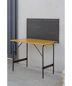 BANCO DA LAVORO RICHIUDIBILE CON PANNELLO VALEX - 117X60X145 CM