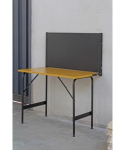 BANCO DA LAVORO RICHIUDIBILE CON PANNELLO VALEX - 117X60X145 CM
