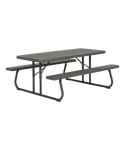 TAVOLO DA ESTERNO PIEGHEVOLE LIFETIME "PICNIC" IN POLIETILENE MARRONE BRONZO 183X145X74 CM