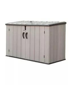 BOX IN RESINA LIFETIME "STORAGE" GRIGIO SCURO EFFETTO LEGNO 2124 LT 191X107X132 CM