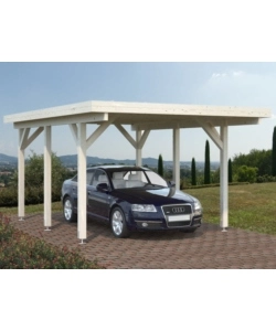 CARPORT SINGOLO IN LEGNO DI ABETE 512X360X232 CM