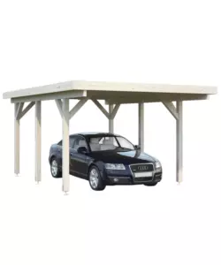 CARPORT SINGOLO IN LEGNO DI ABETE 512X360X232 CM