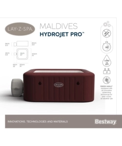 PISCINA IDROMASSAGGIO GONFIABILE BESTWAY "LAY-Z-SPA MALDIVES HYDROJET PRO" PER 5-7 PERSONE