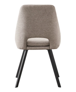 SEDIA DA PRANZO "MIRANDA" IN TESSUTO BEIGE 2 PEZZI