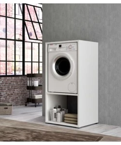 MOBILE PER LAVATRICE BIANCO CON VANO 70X64X146 CM