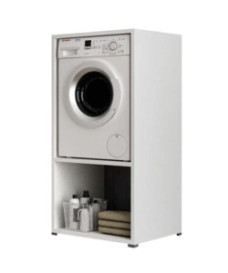 MOBILE PER LAVATRICE BIANCO CON VANO 70X64X146 CM